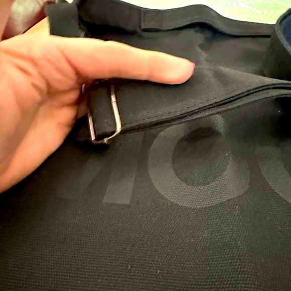 BRAND NEW BLACK "MOOD" TOTE/LAPTOP/BOOKBAG BLACK w/BLACK LETTERS - Picture 3 of 7